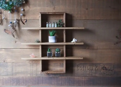 Picture of European Wooden Wall Hanging Rack for Room decoration - Multicolor