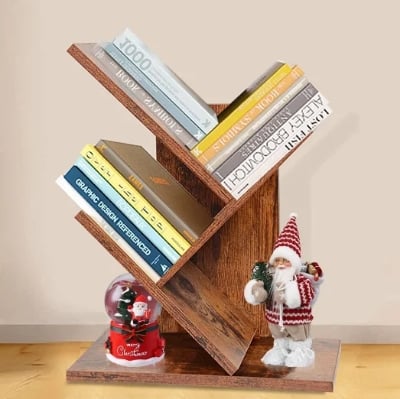 Picture of Kids Book Caddy with Shelf Rack Freestanding Children Bookcase Kids Bookshelf Storage with Shelf for Toddlers - Multicolor