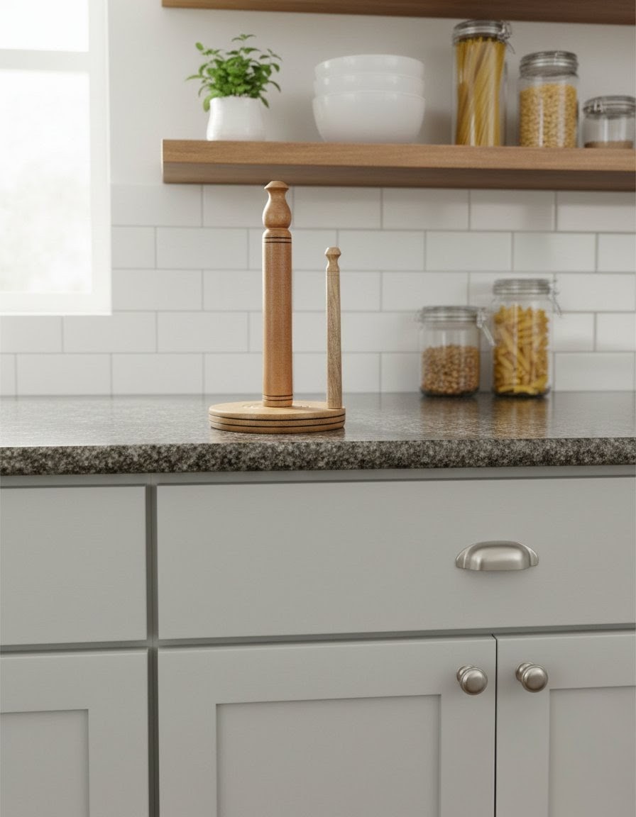 Picture of Wooden Kitchen Tissue Holder for home - Multicolor
