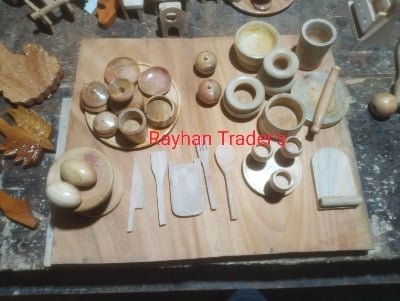 Picture of 31 pcs wooden handmade baby toy set