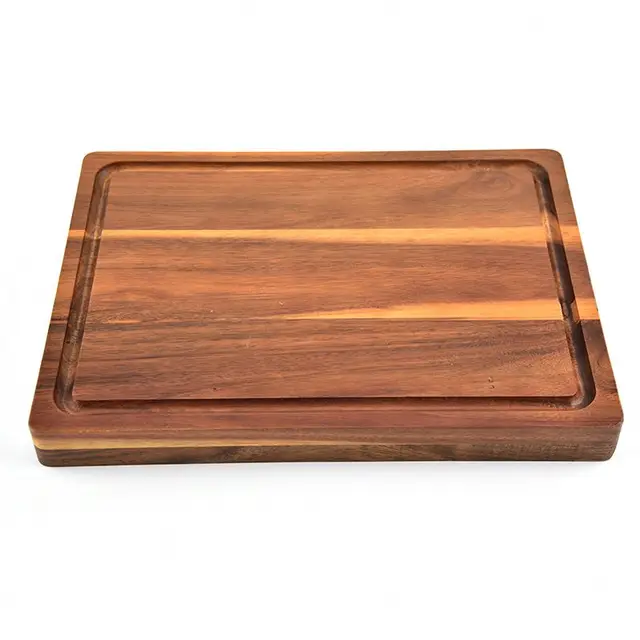 Picture of Customized by timber zone  special design  Wood Rolling Board Wholesale Solid Household Chopping Board Thickened Wooden Board for Kitchen Use - Multicolor