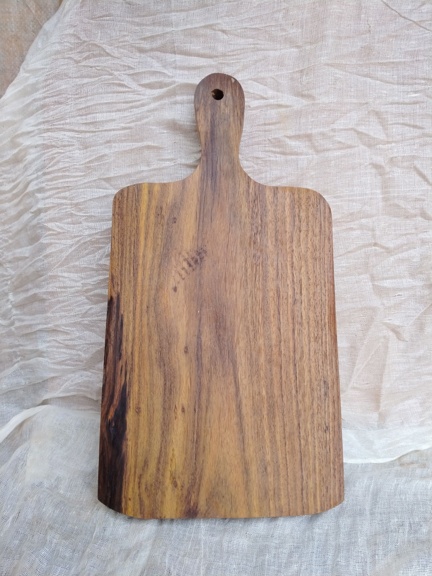 Picture of Wooden chopping /cutting board sissoo wood ( 8 inch by 16 inch) - Multicolor