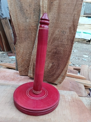 Picture of Wooden colorful Kitchen Tissue Holder napkin holder  for home (2 stick with  red color ) - Red