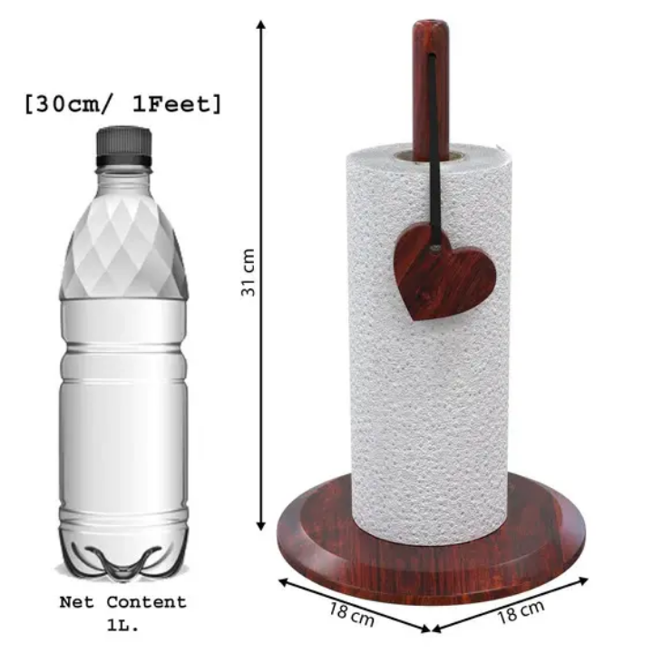 Picture of TIMBER ZONE  Handicrafts Compact Wooden Napkin Holder with Stylish Design - Multicolor