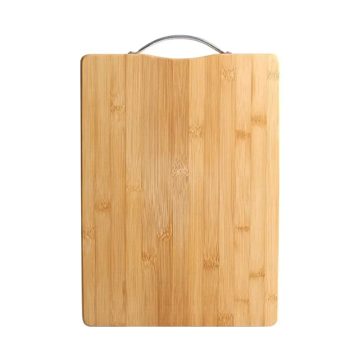 Picture of 1 PCS Customizable Bamboo Chopping Board with Wood Square Block and Handle for Home Kitchen Meat and Vegetable Cutting ( 8 INCH * 12 INCH ) - Multicolor