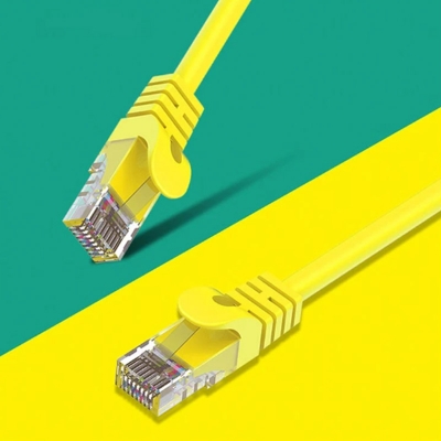 Picture of Yuanxin YWX-015 Cat-5E 0.5 Meter, Yellow Network Cable # YWX-015
