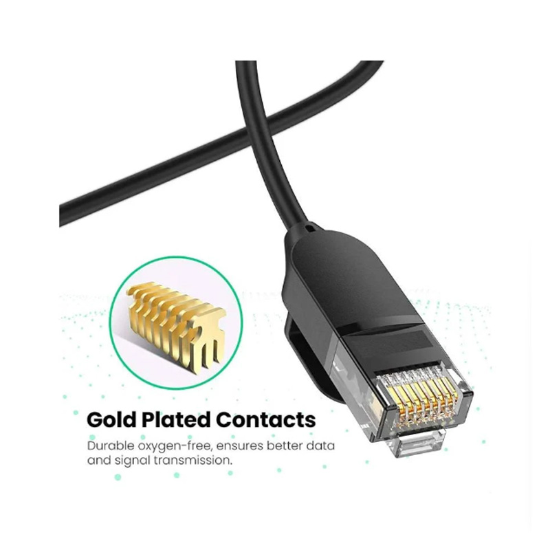 Picture of Ugreen 70653 Cat-6A, 3 Meter, Black Network Cable # 70653