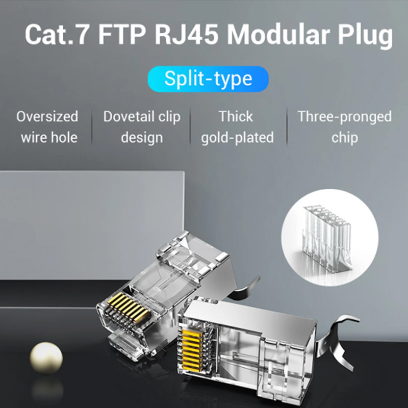 Picture of Vention IDER0-10 CAT-7 RJ45 FTP Connector #IDER0-10