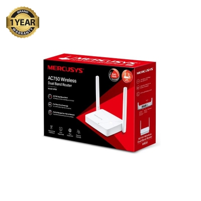 Picture of Mercusys MR20 AC750 Wireless Dual Band Wi-Fi Router | 750 Speed Multi-Mode | 2 High Gain External Antennas | IPTV and IPv6 Supported