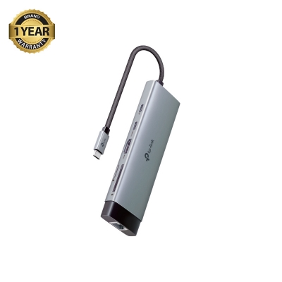 Picture of TP-Link UH9120C USB-C 9-in-1 Multi-Port Hub (4K@60Hz HDMI, Gigabit Ethernet, 100W PD Charging, USB-C Data, 3× USB-A 3.0, SD & MicroSD Card Readers)