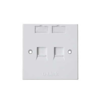 Picture of D-Link White Face Plate (Dual Port) #NFP-0WHI21