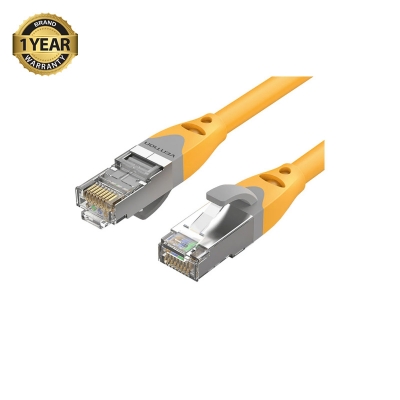 Picture of Vention IBHYG Cat-6A SFTP, 1.5 Meter, Yellow Network Cable #IBHYG Patch Cable