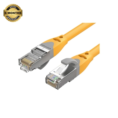 Picture of Vention IBHYI Cat-6A SFTP, 3 Meter, Yellow Network Cable #IBHYI Patch Cable