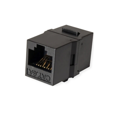 Picture of Rosenberger Cat-6A UTP 180 Degree Keystone Black Modular #CP31-171-21