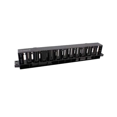 Picture of Vivanco 1U Horizontal Finger Duct Cable Management #VCCPCMP1