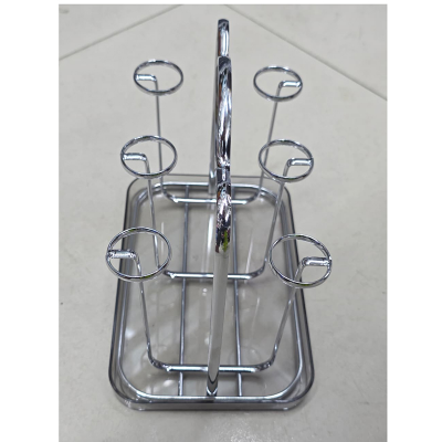 Picture of Stainless Steel Glass Holder Stand (6 Slots)