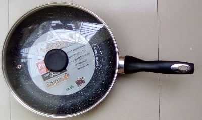 Picture of Prestiege INDUCTION Fry pan 22 cm with glass lid(Black)
