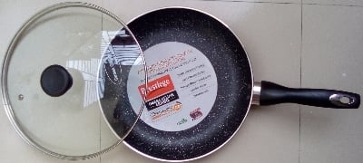 Picture of Prestiege INDUCTION Fry pan 22 cm with glass lid(Black)