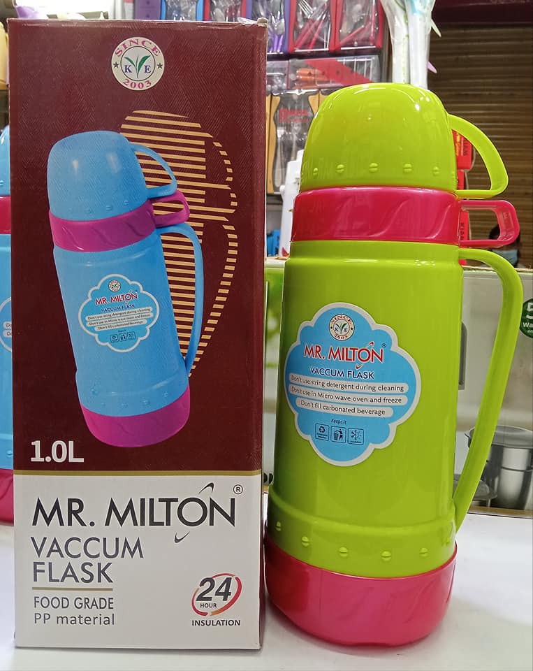 Picture of Mr. Milton Mixed Color Vacuum Flask 1 Liter (Hot & Cold)(Multicolor)