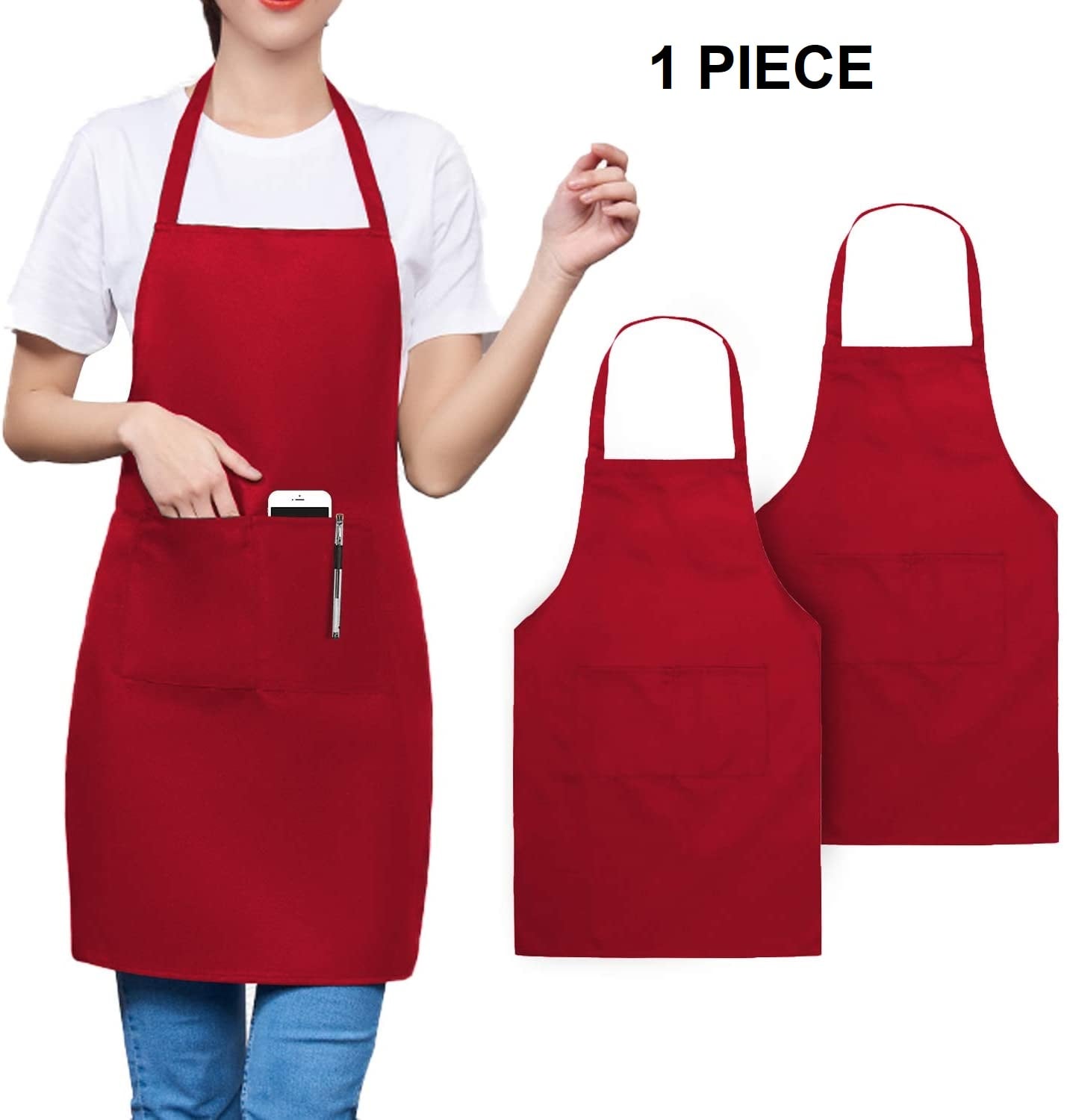 Picture of Kitchen Apron Size: 26X32 Inches (Mixed colors)(Multicolor)