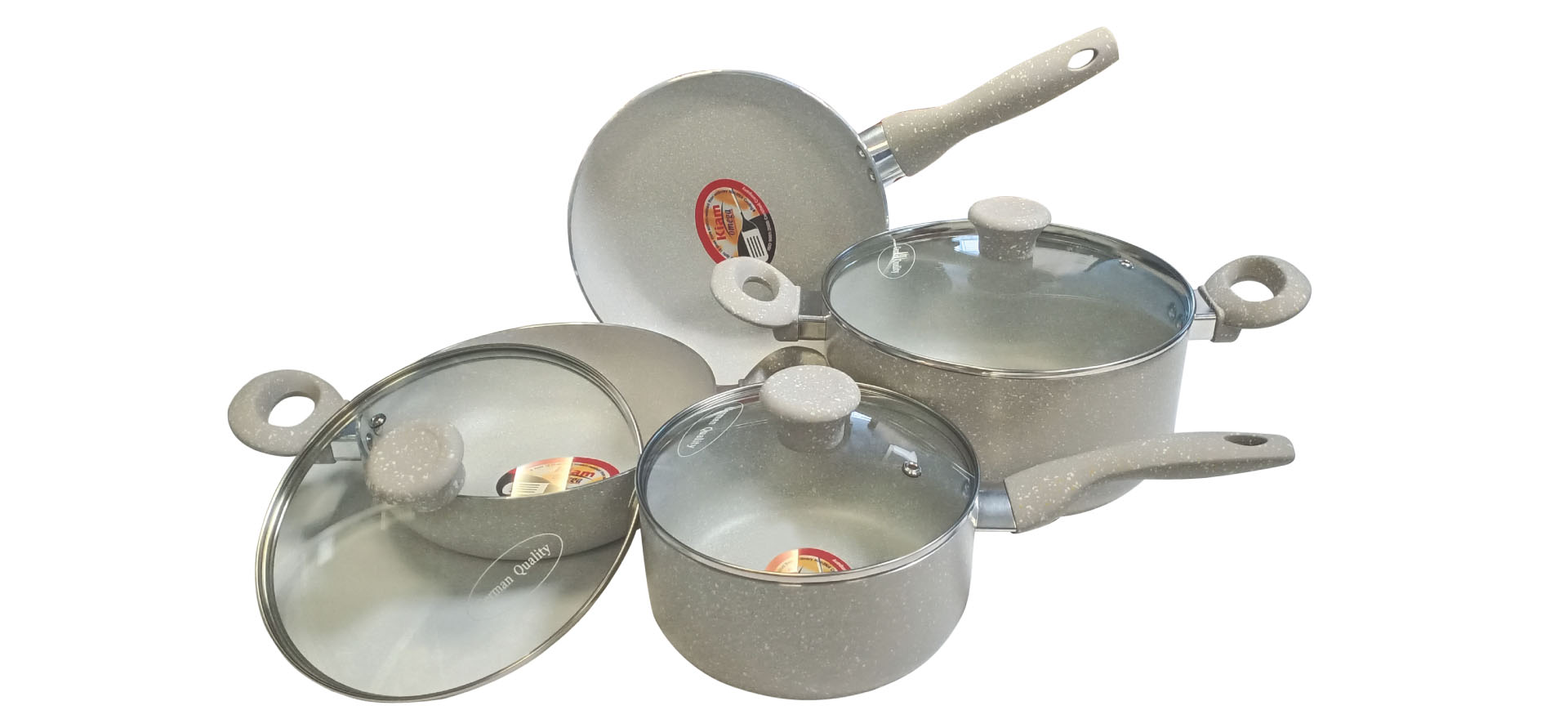Picture of Kiam 7 Pcs Die-Casting Aluminum Cookware Set (INDUCTION)(Multicolor)