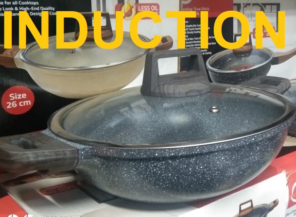Picture of Kiam Die-casting 24cm Karai With Glass Lid (Induction)(DIECAST24)