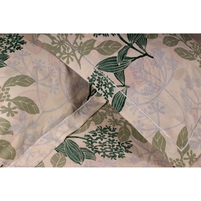 Picture of 100% Premium Cotton Bedsheet.  Set Includes 1 Bedsheet and 2 Pillow Covers