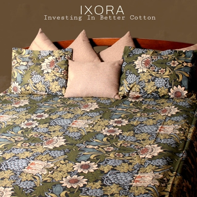 Picture of 100% Premium Cotton Bedsheet.  Set Includes 1 Bedsheet and 2 Pillow Covers