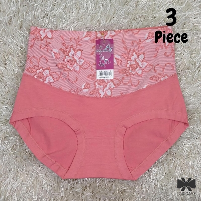 Picture of 4 Pieces 4 Color Loxicave Imported Premium Panty Stylish panty cotton panty comfortable panty flower print panty BAPA02