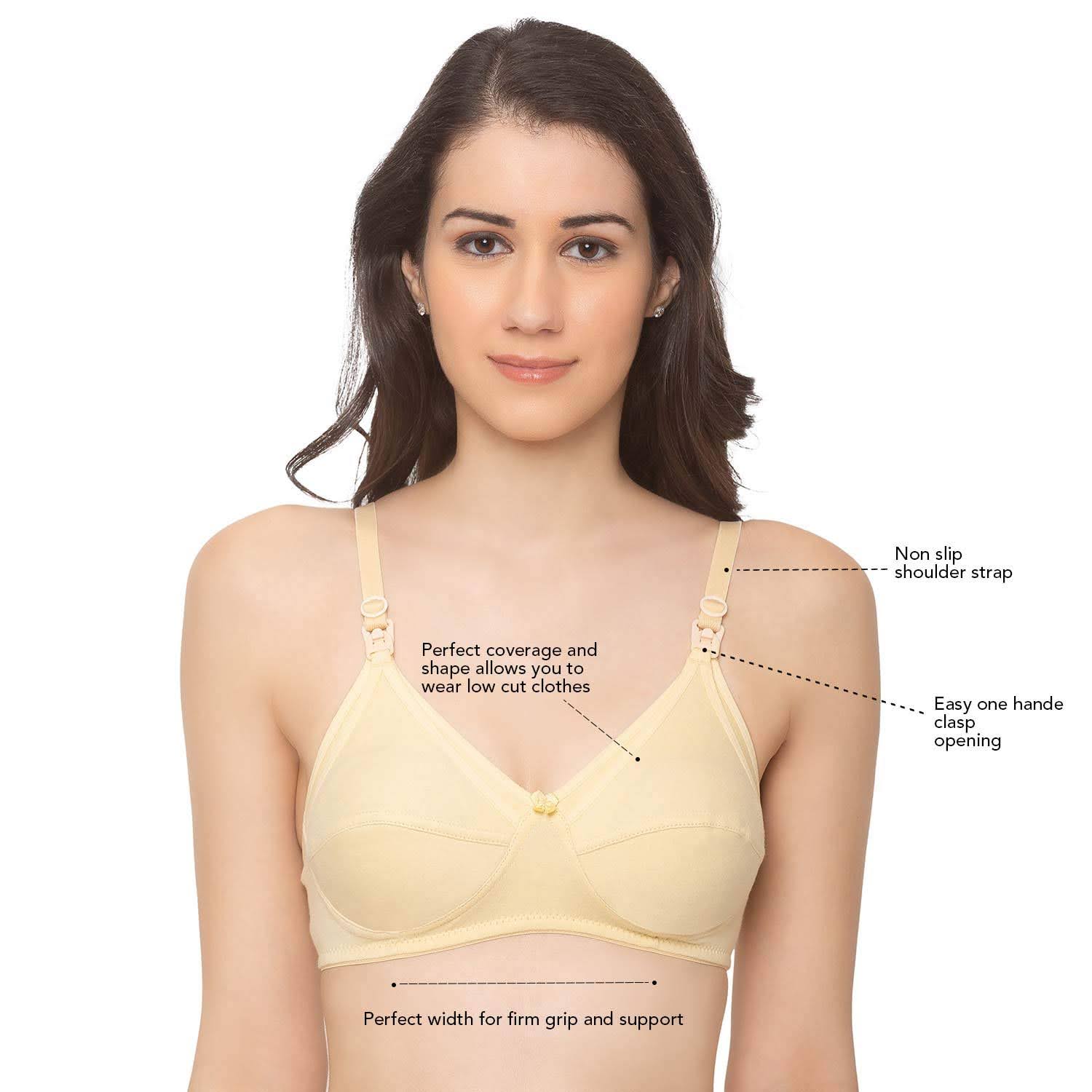 Picture of 3 Pack 3 Color Loxicave Maternity Bra UndBraMat01