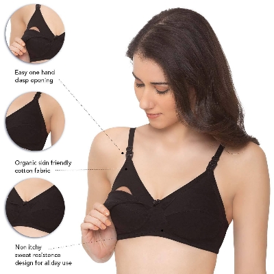 Picture of 4 Pack 4 Color Loxicave Maternity Bra UndBraMat01