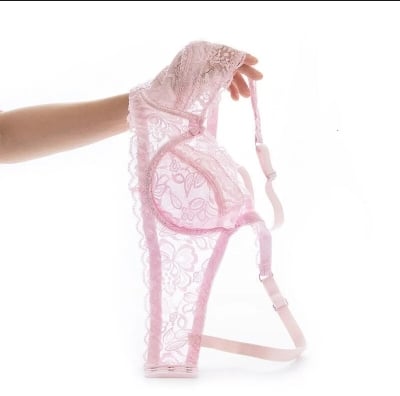 Picture of premium quality soft AC net bra for women - Multicolor