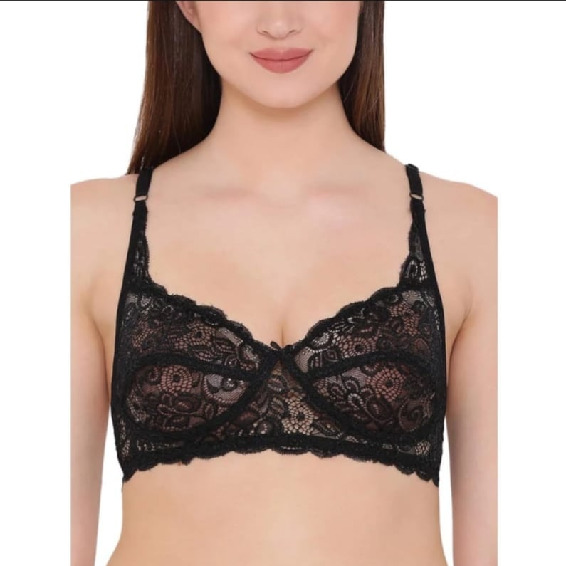 Picture of Comfortable Full AC Net Bra Single Piece Women's Underwear - Multicolor