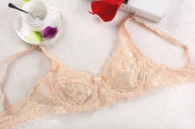 Picture of 1 peace export quality deluxe comfortable full ac net bra - Multicolor