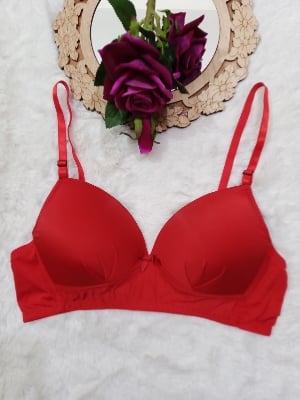 Picture of 4 peace premium quality soft comfortable padded non wired   foam bra - Multicolor