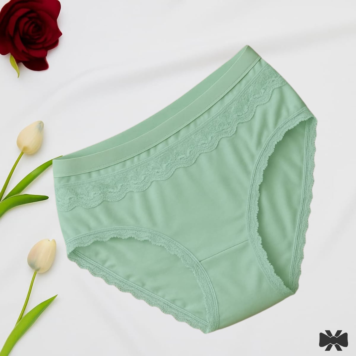 Picture of 4 Pieces 4 Color China Imported Premium Panty Stylish panty cotton panty comfortable panty flower print panty - Multicolor