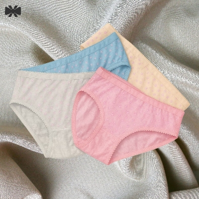 Picture of 4 Pieces 4 Color China Imported Premium Panty Stylish panty cotton panty comfortable panty flower print panty - Multicolor