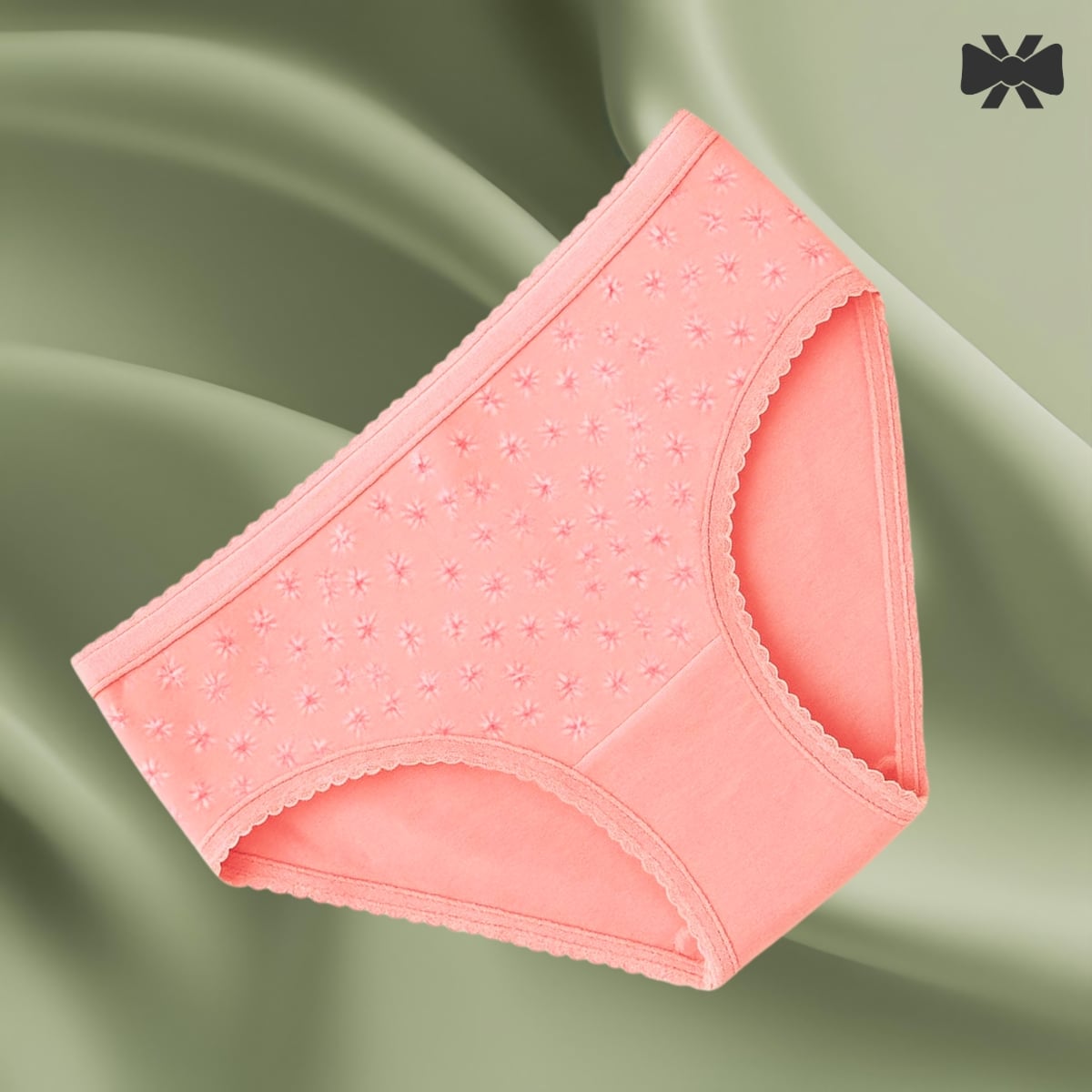 Picture of 4 Pieces 4 Color China Imported Premium Panty Stylish panty cotton panty comfortable panty flower print panty - Multicolor