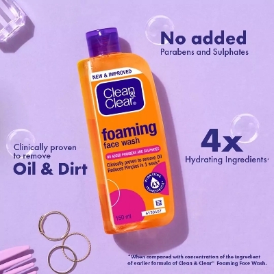 Picture of Clean & Clear Foaming Face Wash 100 ml - Orange