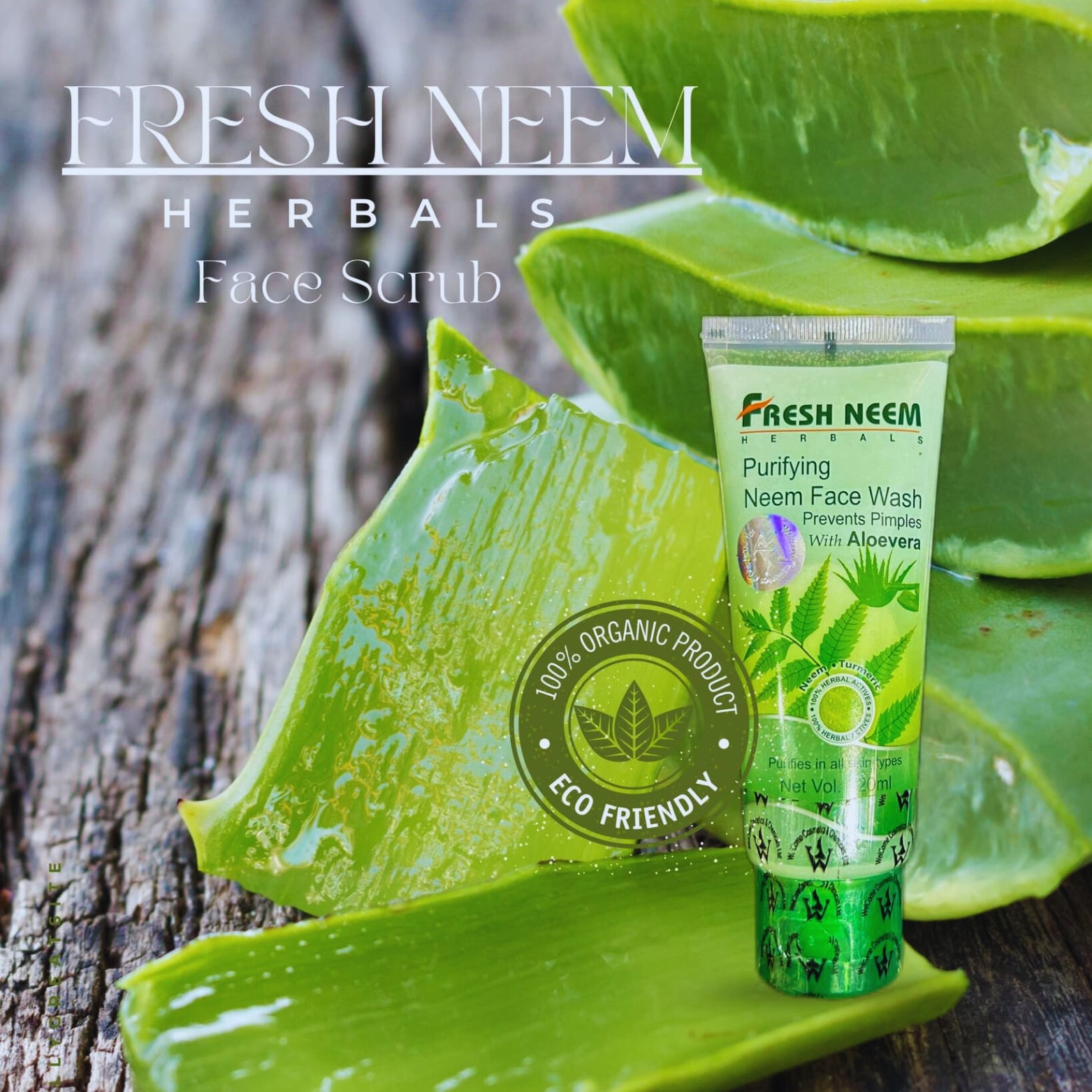 Picture of Halal Neem Face Wash | Natural Purity for Healthy, Radiant & Beautiful Skin - Green