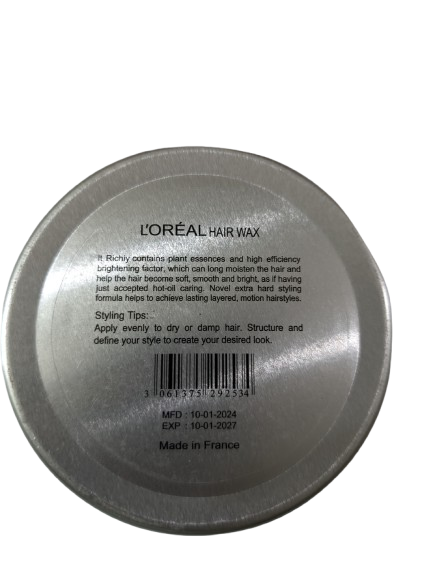 Picture of Loreal Studio Anti-Hair Fall Hair Wax 150ml Hard Wax for Hair for Men | France
