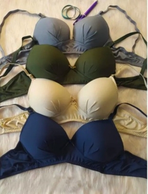 Picture of 1 pc Elegant Women Push-Up Bralette with Adjustable Straps, Comfortable Breathable Material, Available in Multiple Colors - Multicolor