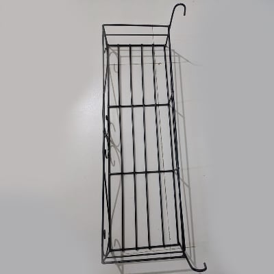 Picture of Metal Grill Rack Hanging Planter Pot 24x8x4 inches -1 Pcs. (Black)
