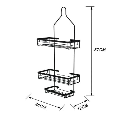 Picture of Classic Metal Shower Caddy- 1pc (Black)