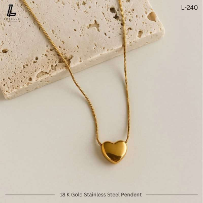 Picture of Love Pendent | 2 Years Colour Guaranteed Golden