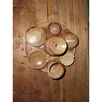 Picture of Big Size Wooden kids toy set - Kids cook pot set , HARI PATIL - Multicolor