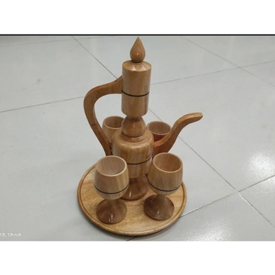 Picture of Kids Pot Toy Cup Set - Wooden Soraf Set For Baby, Medium - Multicolor