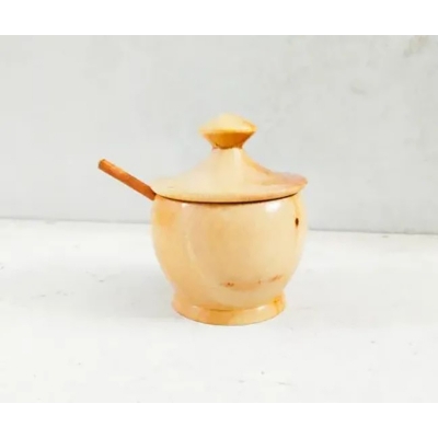Picture of Wooden Salt Bowl With Spoon (1set)