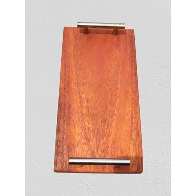 Picture of 12 Inch Long High Quality Wooden Serving Tray with Small Handle 1pcs - Multicolor
