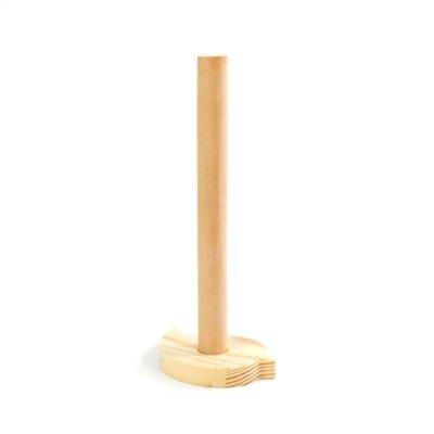 Picture of High Quality Toilet Paper Holder Countertop Kitchen Paper Towel Organization Wood Kitchen Roll Frame - Multicolor